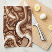 Brauner Reben Küchentuch (Viertel Falte)