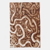 Brauner Reben Küchentuch (Vertikal)