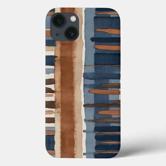 Brauner Rost und Beige abstrakt Case-Mate iPhone Hülle (Rückseite)