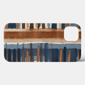 Brauner Rost und Beige abstrakt Case-Mate iPhone Hülle (Rückseite (Horizontal))