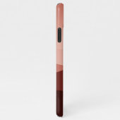 Brauner Rot Pinach Orange Abstrakte Kunst iPhone Hülle (Rechte Seite)