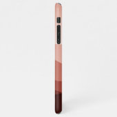 Brauner Rot Pinach Orange Abstrakte Kunst iPhone Hülle (Linke Seite)