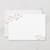 Brauner Rückgang in der Liebe Herbstblatt RSVP-Kar RSVP Karte (Rückseite)