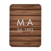 Brauner rustikaler Boho Anbringen des Namensbuchst Magnet (Vertikal)