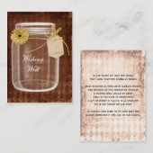 Brauner, rustikaler Krug, der gute Karten wünscht (Vorne/Hinten)