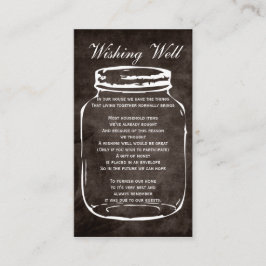 Brauner, rustikaler Krug, der gute Karten wünscht