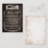 Brauner, rustikaler Krug, der gute Karten wünscht (Vorne/Hinten)