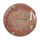 Brauner rustikaler Stein mit dem Namen Datum des J Baseball (Vorderseite Links)