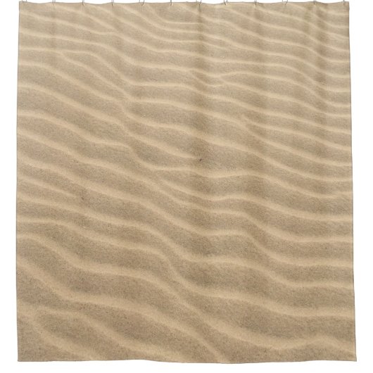 Brauner Sand Duschvorhang (Vorderseite)