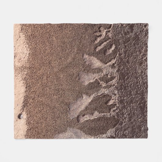 Brauner Sand Fleecedecke (Vorderseite (Horizontal))