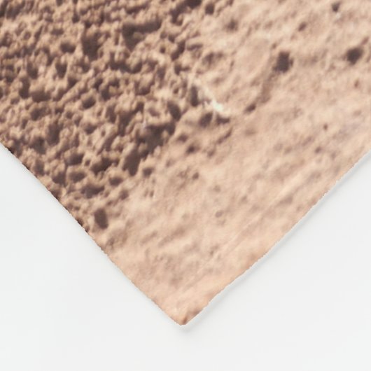 Brauner Sand Fleecedecke (Ecke)