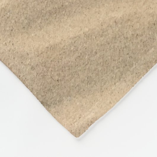Brauner Sand Fleecedecke (Ecke)