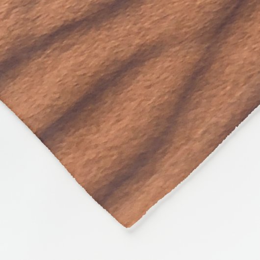 Brauner Sand Fleecedecke (Ecke)