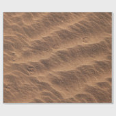 Brauner Sand mit Wasser tagsüber Geschenkpapier (Flach)