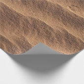 Brauner Sand mit Wasser tagsüber Geschenkpapier (Ecke)