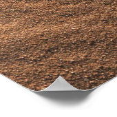 Brauner Sand mit Wasser tagsüber Poster (Ecke)