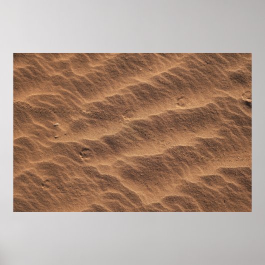 Brauner Sand mit Wasser tagsüber Poster (Vorne)