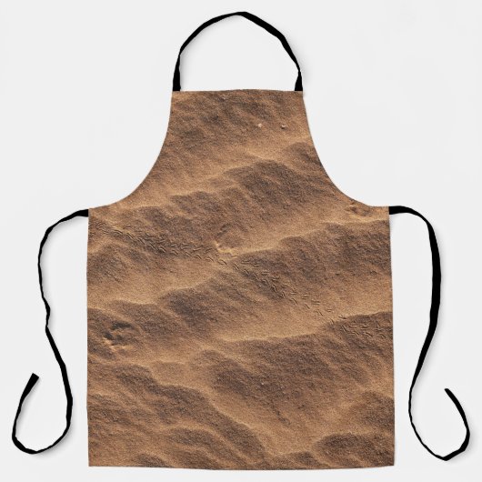 Brauner Sand mit Wasser tagsüber Schürze (Vorderseite)