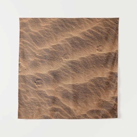 Brauner Sand mit Wasser tagsüber Wandteppich (Vorderseite)