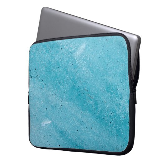 Brauner Sand mit Wassertröpfchen Laptopschutzhülle (Vorderseite Links)