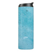 Brauner Sand mit Wassertröpfchen Thermosbecher (Nach links gedreht)