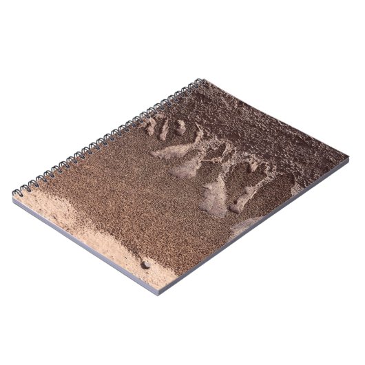 Brauner Sand Notizblock (Linke Seite)