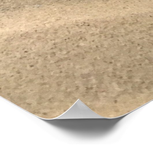 Brauner Sand Poster (Ecke)