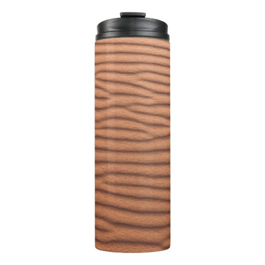 Brauner Sand Thermosbecher (Vorderseite)