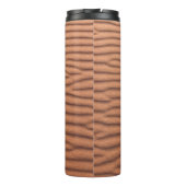 Brauner Sand Thermosbecher (Rückseite)