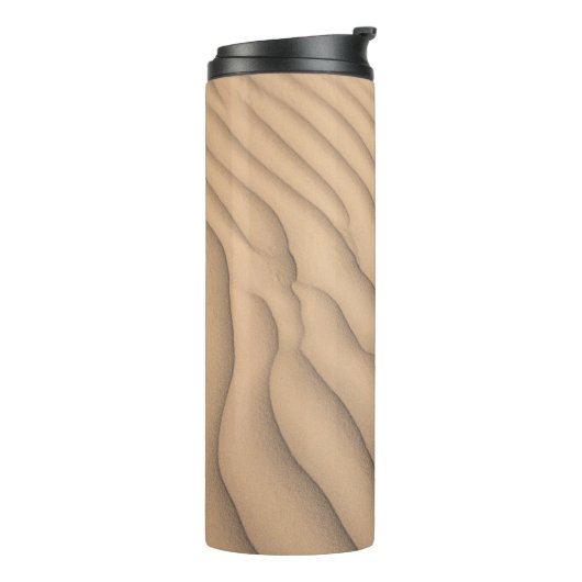 Brauner Sand Thermosbecher (Nach links gedreht)