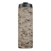 Brauner Sand Thermosbecher (Vorderseite)