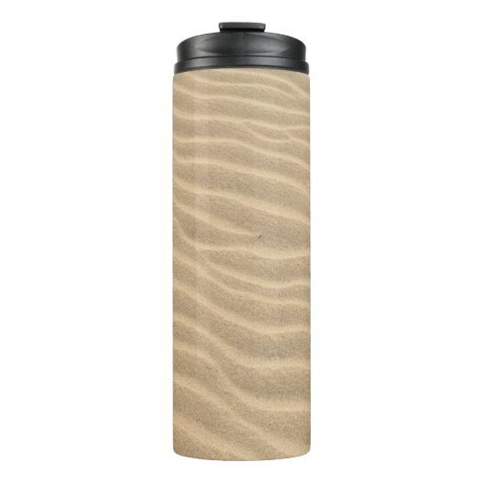 Brauner Sand Thermosbecher (Vorderseite)