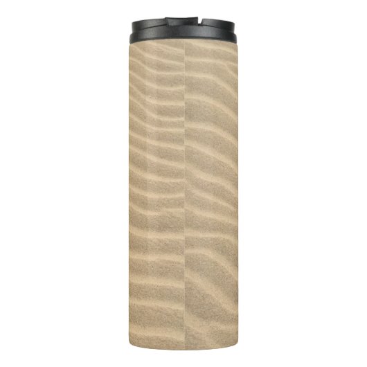 Brauner Sand Thermosbecher (Rückseite)