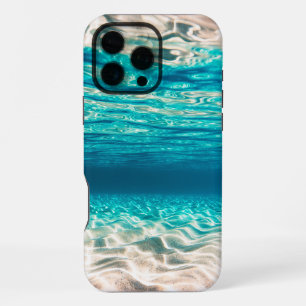Brauner Sand unter dem Meer iPhone 16 Pro Max Hülle
