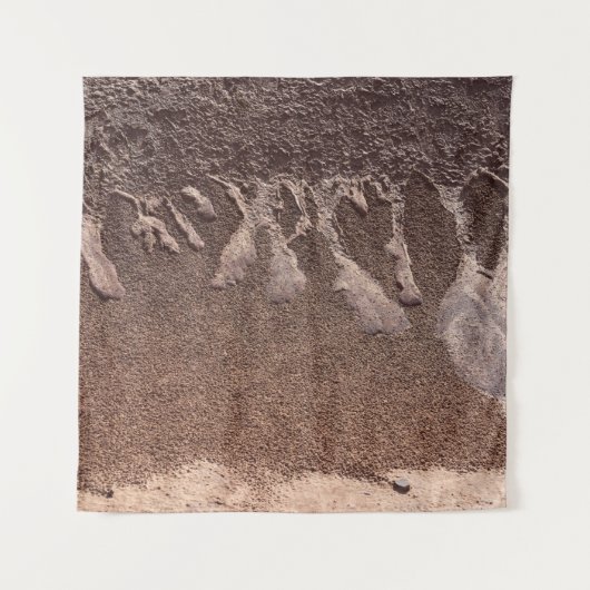 Brauner Sand Wandteppich (Vorderseite)