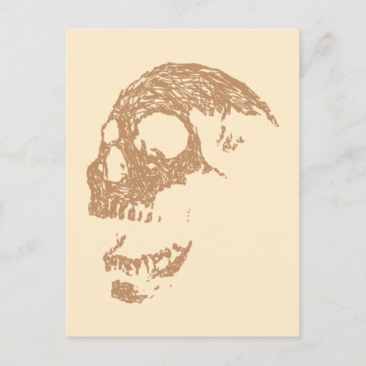 Brauner Schädelstil. Postkarte (Vorderseite)