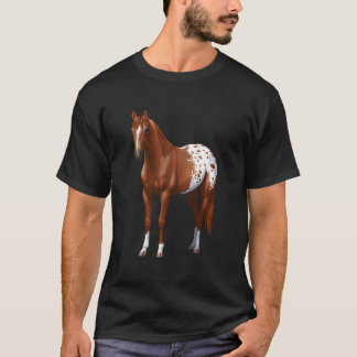 Brauner Schecken-Blanket-Appaloosa-Hengst T-Shirt
