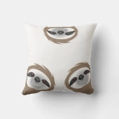 Brauner Schlachthof, der auf einer Limbe ausgeht Kissen (Rückseite)