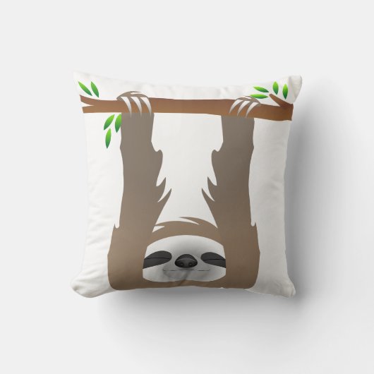 Brauner Schlachthof, der auf einer Limbe ausgeht Kissen (Vorderseite)