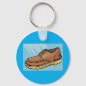 Brauner Schuhschuh-Schlüsselanhänger Schlüsselanhänger (Rückseite)