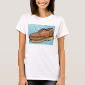 Brauner Schuhschuh-T - Shirt (Vorderseite)