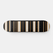 Brauner schwarzer Streifen Skateboard (Horizontal)