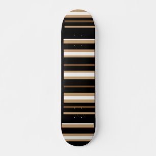 Brauner schwarzer Streifen Skateboard