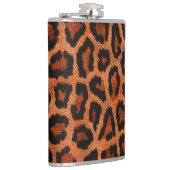 Brauner Schwarzleopard-Tierdruck Flachmann (Rechts)