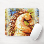 Brauner Senfhengst Thunder_Cove Mousepad (Mit Mouse)