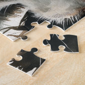 Brauner Springer Spaniel Portrait Puzzle (Seite)