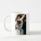 Brauner Springer Spaniel-Porträt Kaffeetasse (Links)