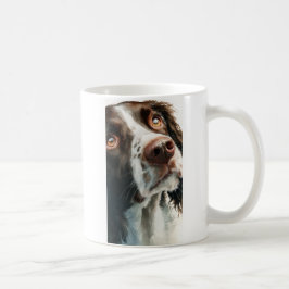 Brauner Springer Spaniel-Porträt Kaffeetasse