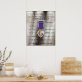 Brauner Stein "PURPLE HEART" Poster (Küche)