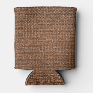 Brauner Stoff, Textur für den Hintergrund. Dosenkühler